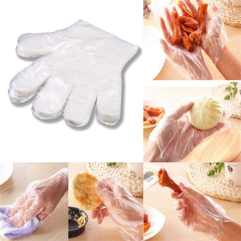 guantes de plásticas desechable