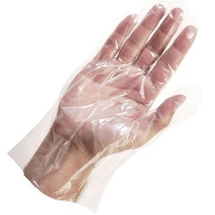 guantes de plásticos desechable